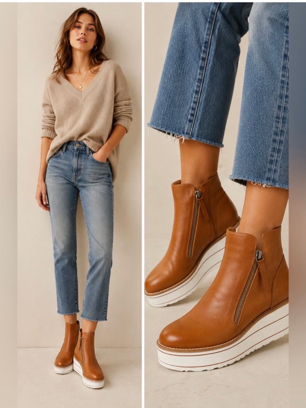Silent D Nene Tan Leather Boots